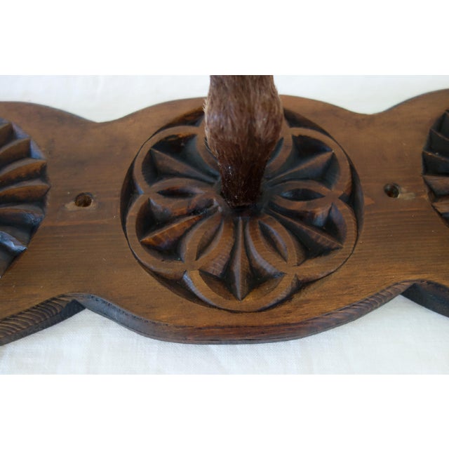 Vintage Wall-Mounted Coat Rack with Deer Hooves, 1960s For Sale - Image 7 of 12