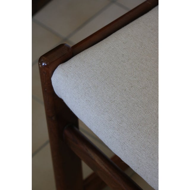 Vintage Chairs in Cotton and Linen Upholstery, 1970s, Set of 4 For Sale - Image 11 of 15