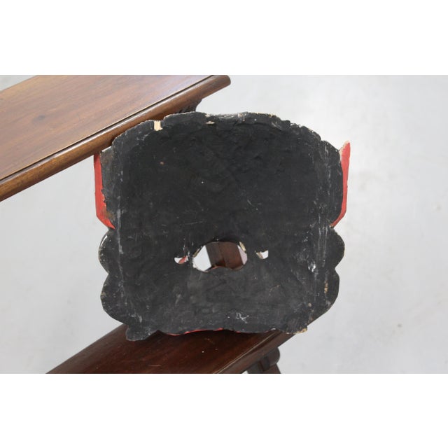 Balinese Carved Wood Danse Mask For Sale - Image 6 of 14