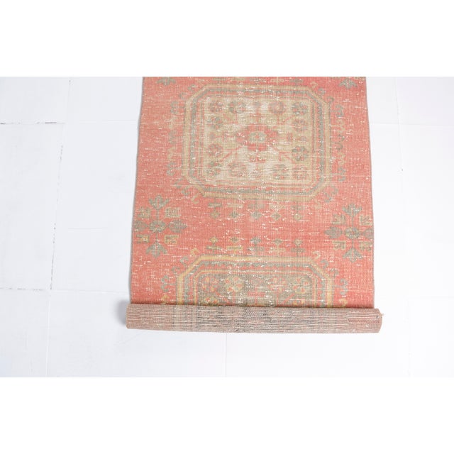 Faded Antique Medallion Runner For Sale - Image 10 of 10