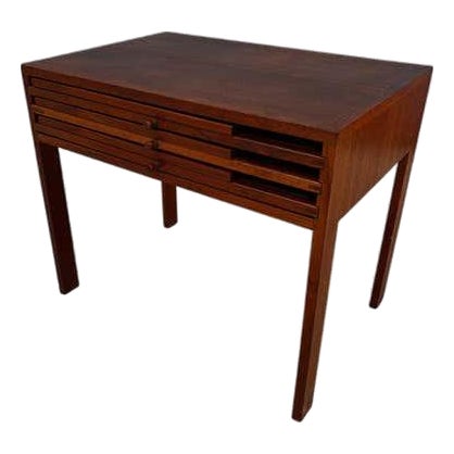 Mid 20th Century Illum Wikkelso Folding Table Set for CFC Silkeborg For Sale