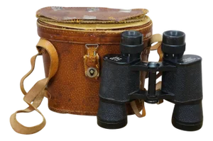 Vintage Marbo Hoya Binoculars 7x35 Field 6.5 No 10548 Coated Optics Leather Case