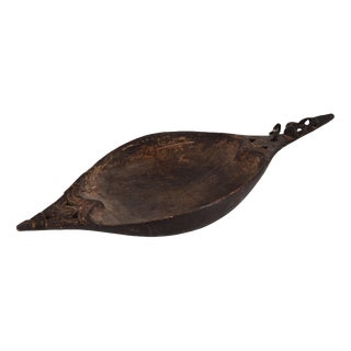Antique Wooden Bowl, Papua New Guinea, Early 20th Century For Sale