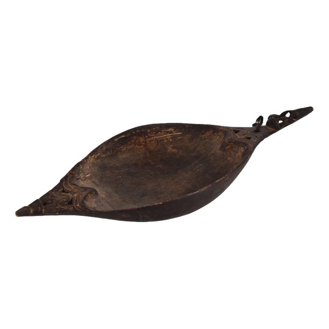 Antique Wooden Bowl, Papua New Guinea, Early 20th Century For Sale