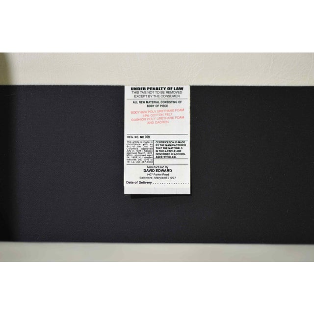 Vintage Contemporary Cream Lounge Chair LSM Collection by David Edward For Sale - Image 12 of 14