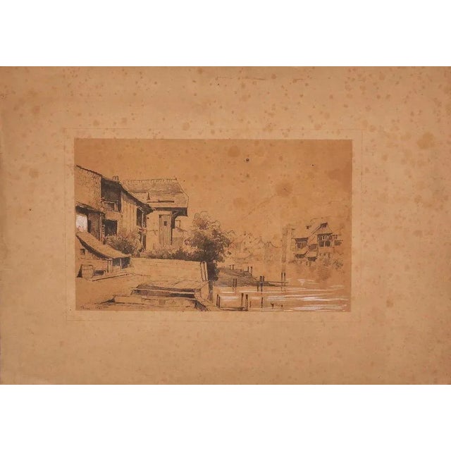 Landscape is an original print on paper realized by an artist of the XIX century. The state of preservation of the artwork...