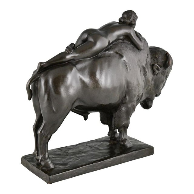 Metal Art Deco Bronze Sculpture by Karl Donndorf, 1930 For Sale - Image 7 of 13