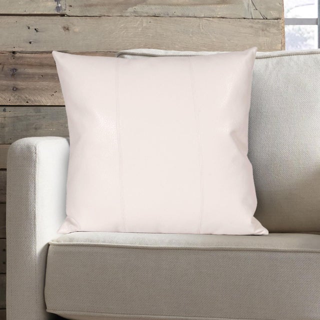 Boho Chic 24 x 24 Avanti White Pillow For Sale - Image 3 of 6