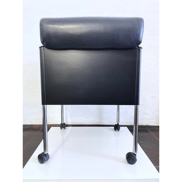 Metal Folio Armchair on Casters by Cini Boeri for Rosenthal, 1980s For Sale - Image 7 of 10