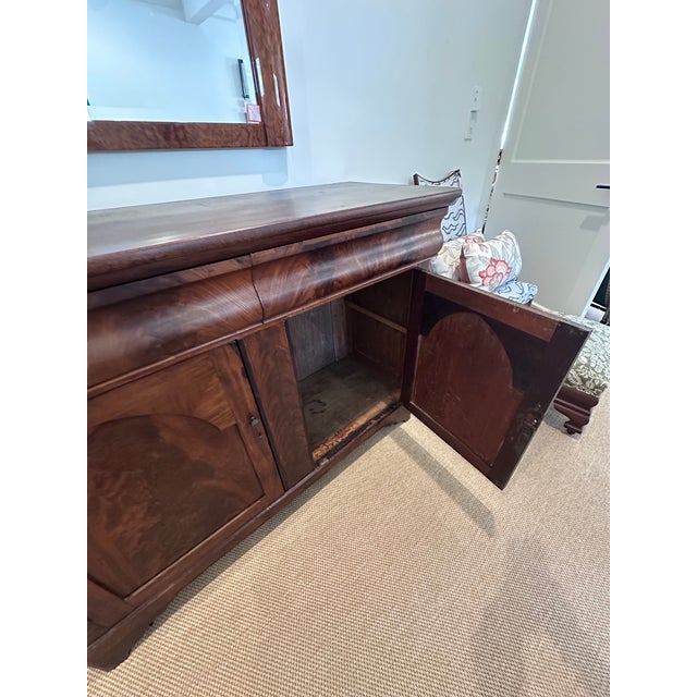 Wood Late 19th Century English Walnut Sideboard For Sale - Image 7 of 9
