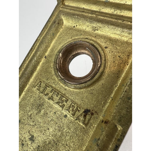 Doorknob Back Plate Entry Antique Victorian / Edwardian Cast Bronze Altena For Sale - Image 17 of 18