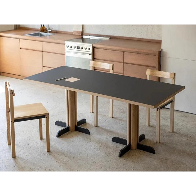 Toucan Rectangle Table in Black and Natural Oak by Anthony Guerrée for Kann Design, in New conditions. Designed from 2000...