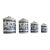 1920s Blue Willow Canisters - Set of 4 For Sale