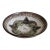 Stoneware Deep Fruit Bowl Brown Green Geometric Ceramic Decorative Basin 1960s For Sale