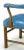 Blue Barnard & Simonds Blue Leather and Mahogany Armchairs - a Pair For Sale - Image 8 of 11