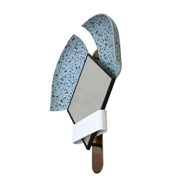 Italian Light Blue 'Bonnet Mirror by Elena Salmistraro For Sale - Image 4 of 15