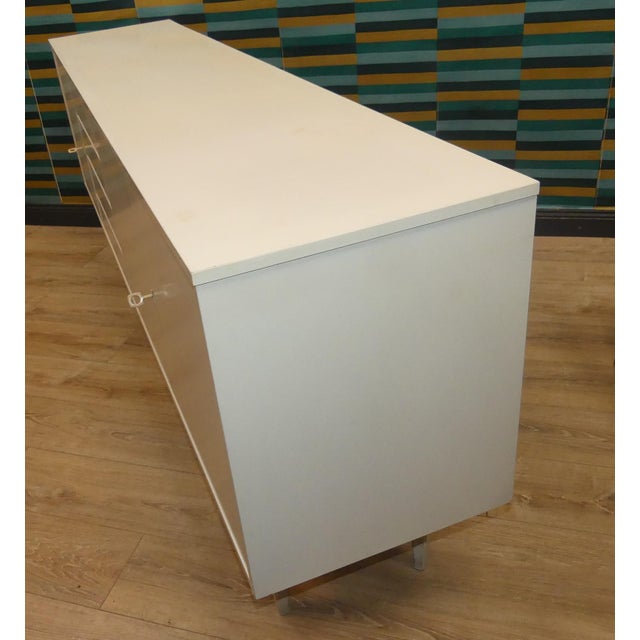 Large Mid-Century Modern White Sideboard in the style of Panton Era, 1970s For Sale - Image 16 of 18