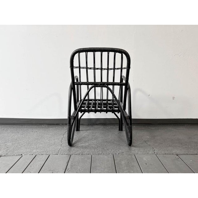 Black Chair in Bamboo For Sale - Image 6 of 18