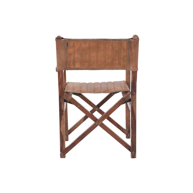Lights! Camera! Action! Our Leather Director's Chair embodies casual elegance. It features a chic folding wood frame...