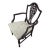 Late 20th Century Traditional Hepplewhite Style Shield Back Armchair With Carved Splat For Sale