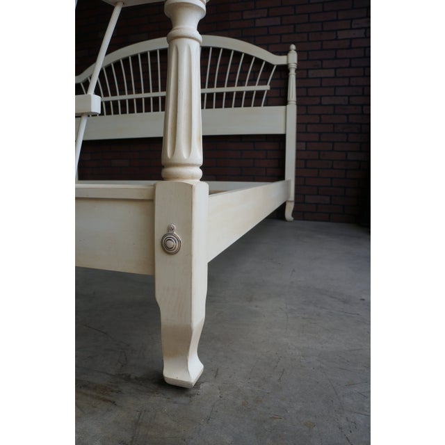 Ethan Allen Ethan Allen Country French Cal King Wheatback Bed For Sale - Image 4 of 6