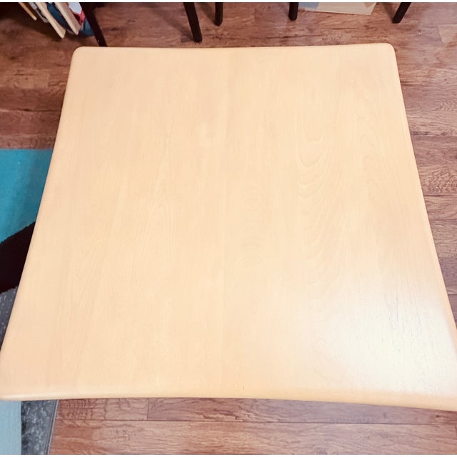 Tan Restored Wheat Heywood Wakefield X Coffee Table G392 For Sale - Image 8 of 10