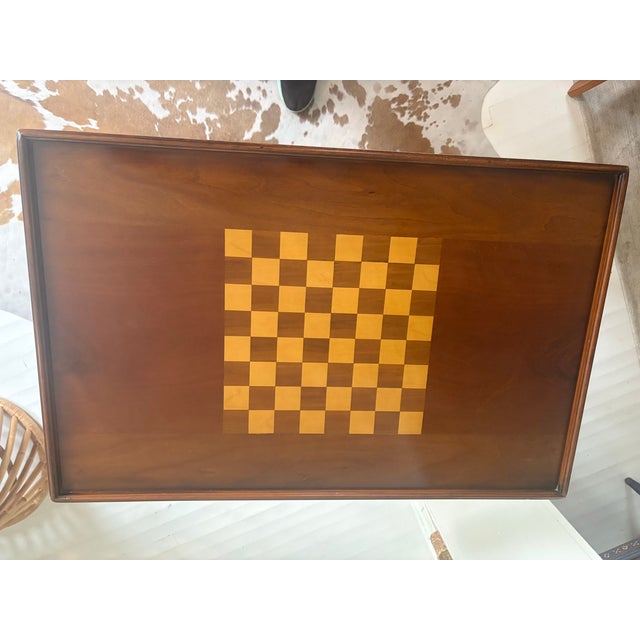 Late 18th Century French Country Inlaid Wood Game Table For Sale - Image 5 of 8