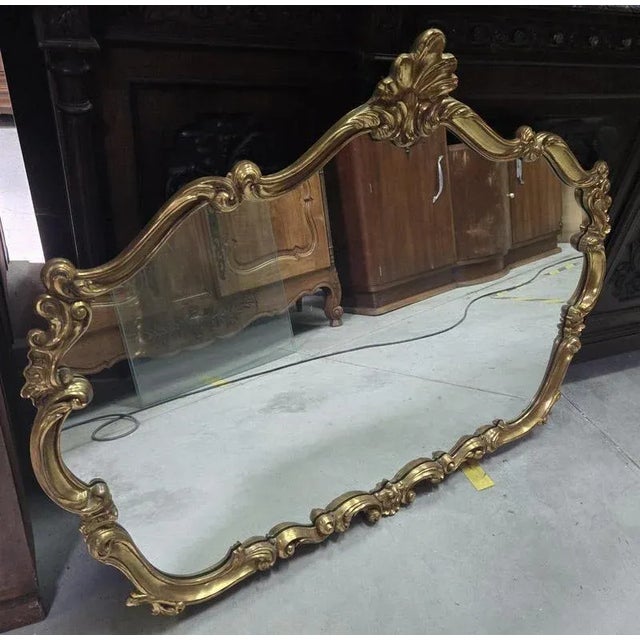 Louis XV Style Gilded Venetian Mirror For Sale - Image 6 of 8