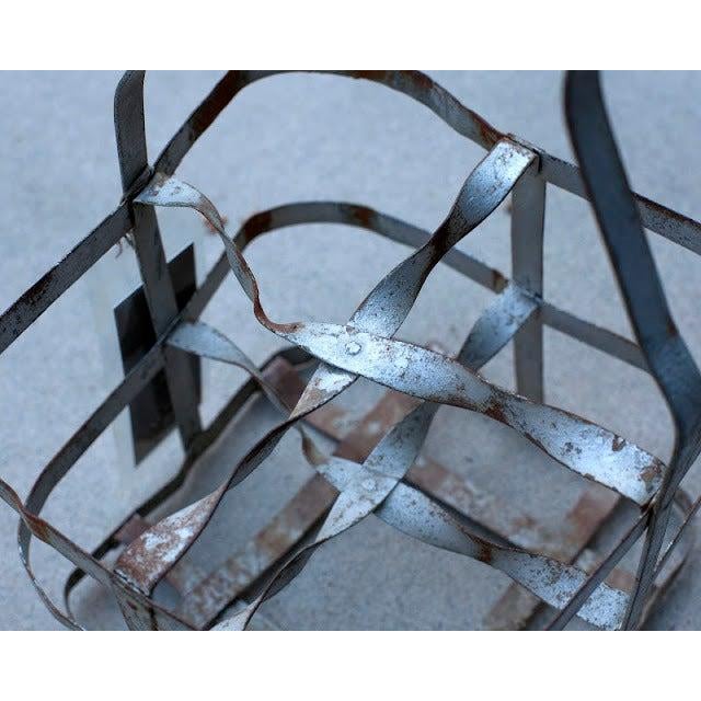 Folk Art Wine Carrier Basket For Sale - Image 3 of 6