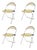 Acrylic Glass Chairs by Giancarlo Piretti, 1970s, Set of 4 For Sale