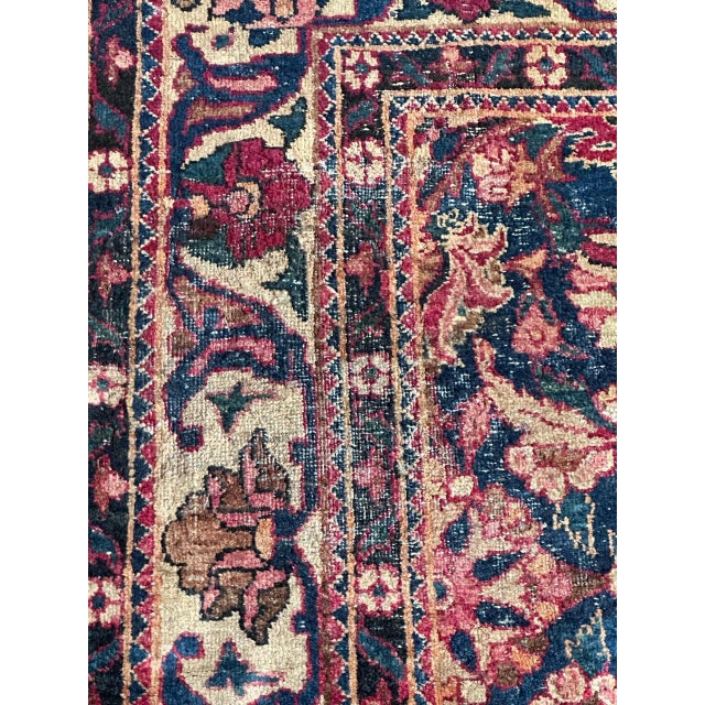 Antique Yazd Rug, 1890s For Sale - Image 9 of 18