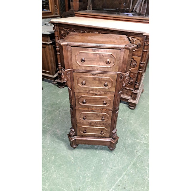 Small Louis Philippe Chest of Drawers, 1890s For Sale - Image 6 of 6