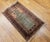Vintage Turkish Hereke Prayer Rug, Green and Brick Red, Early 1900s, 2' x 3' For Sale In Chicago - Image 6 of 16