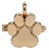 Gold Paw Locket Pendant in Solid 14k Yellow Gold For Sale