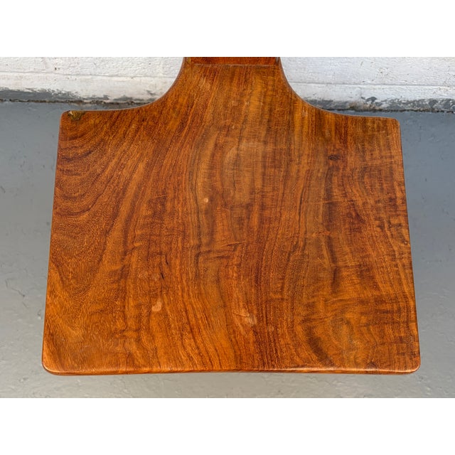 Mid 20th Century Rosewood Prayer or "Cockfighting" Chair by M. Hayat & Bros. For Sale - Image 12 of 12