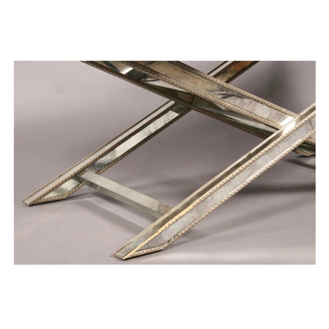 Traditional 1960s Amy Howard Regency Style Mirrored Coffee Table For Sale - Image 3 of 3