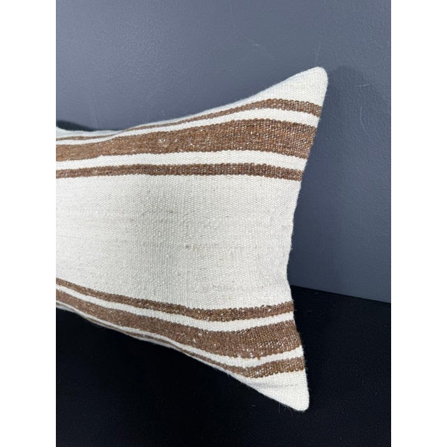Turkish Hemp Pillow Cushion Natural Beige Brown Pillow Cushion Cover 16" x 24" #30053 Enhance your home decor with our...