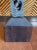 Vintage Signed 13” Hand Hammered Blackwashed Metal Sculpture on Wood Base in a Western Industrial Style For Sale - Image 16 of 17
