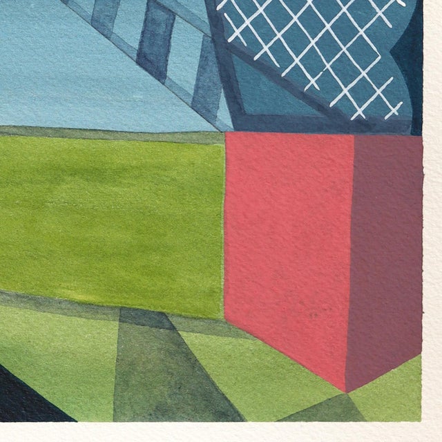 Paper Untitled (Ppr443) - Colorful Surrealist Abstract Mixed Media Original Artwork by Max Manning For Sale - Image 7 of 8