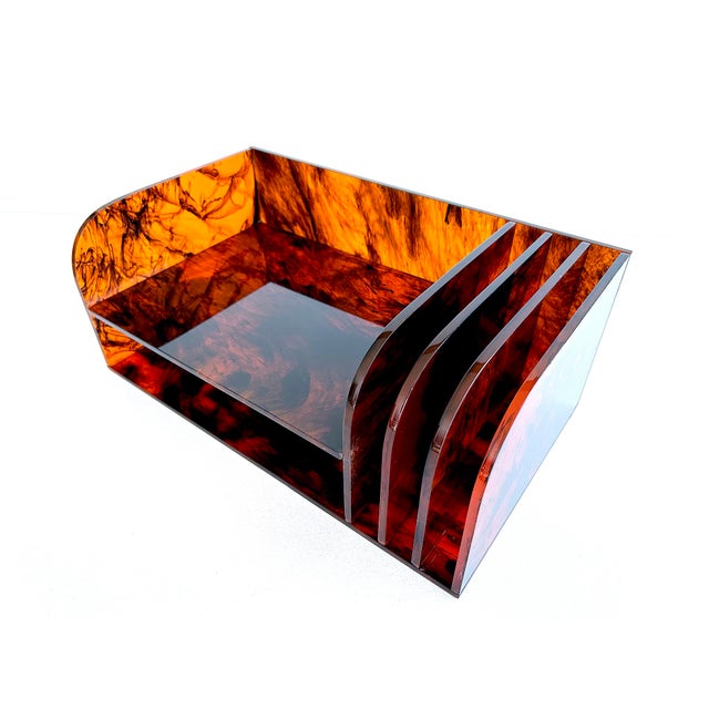 Plastic Vintage Desktop Document Organizer, 1970s For Sale - Image 7 of 16