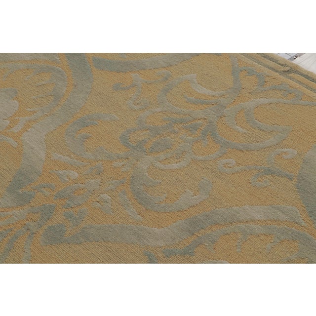 Rug & Kilim Rug & Kilim’s Italian Style Floral Rug in Beige-Brown and Gray Floral Pattern For Sale - Image 4 of 8