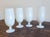 Portieux Vallerysthal Vintage White Portieux Vallerysthal Juice or Iced Tea Glasses - Set of 4 For Sale - Image 4 of 13