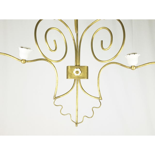 Mid-Century Modern Italian Sconces in White Metal and Brass, Set of 2 For Sale - Image 18 of 18