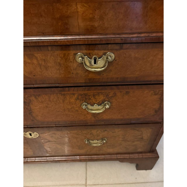 Brown Antique George I Figured Walnut Bureau Bookcase with Secretaire, 1720 For Sale - Image 8 of 18