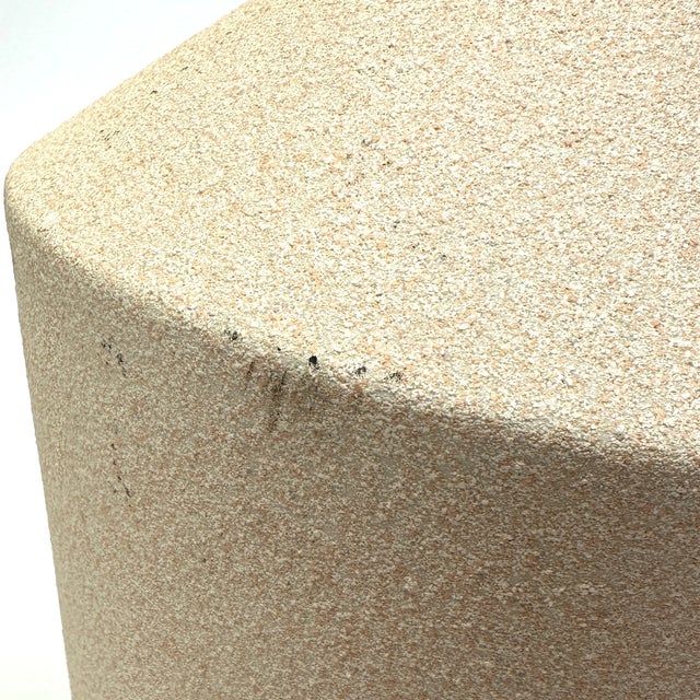 Sand 1980s Modern Matte Textured Table Lamp For Sale - Image 8 of 8