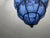 Blue Wrought Iron and Murano Glass Pendant Light, 1980s For Sale - Image 8 of 16