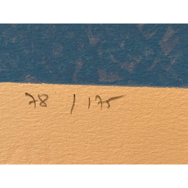 Late 20th Century Alain Bonnefoit Lithograph "Soleil Du Matin Sur Noirmoutier" Signed 78/175 For Sale - Image 9 of 10