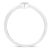 A diamond and sterling silver ring. The ring features a central round diamond miracle set to resemble a pear shape, which...