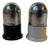 Robotic Salt & Pepper Shakers in Silver and Bakelite by Carl M. Cohr, 1930s, Set of 2 For Sale