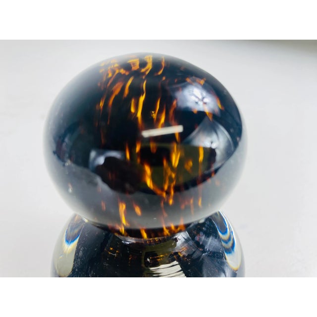Mid Century Vintage Handblown Murano Glass Paperweight. For Sale In Philadelphia - Image 6 of 9